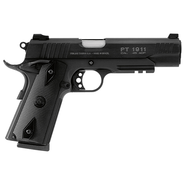 Taurus 1911 45acp 5" 8rd Bl Rail