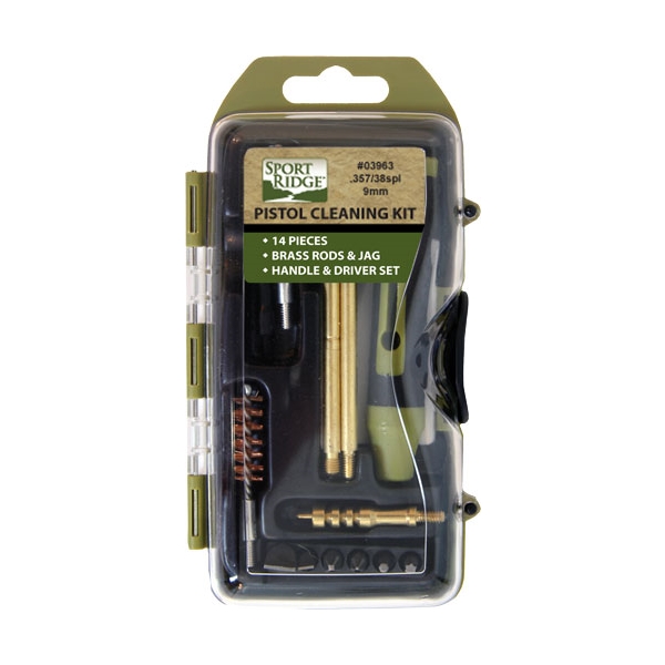 Sport Ridge Cleaning Kit - Pistol 38/357/9mm 14pc