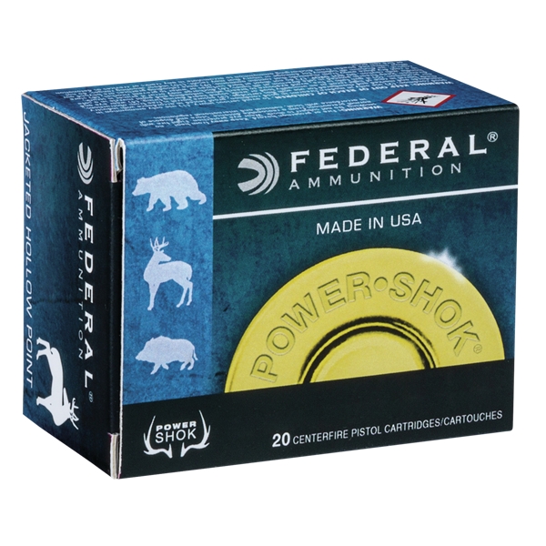 Federal Power-Shok Handgun Ammunition .44 Mag 240 gr JHP 1230 fps 20/box