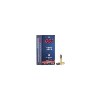 CCI Quiet-22 Rimfire Ammunition .22 LR 40 gr LRN 710 fps 50/ct