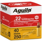 Aguila 22lr High Vel 1255fps - 250rd 8bx/cs 40gr Plated Lrn