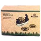 Rivers Edge Bears In A Boat - Coaster Set 4-piece