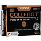 Speer Gold Dot 32 Acp 60gr - 20rd 10bx/cs Gdhp