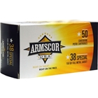 Armscor 38 Special 158gr Fmj - 50rd 20bx/cs Made In Usa