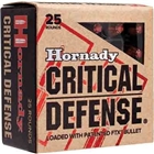 Hornady Critical Defense 110gr - 25rd 10bx/cs 38 Special+p Ftx