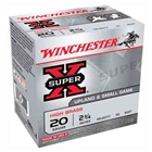 Winchester Super-x 20ga 2.75" - 25rd 10bx/cs 1220fps 1oz #7.5