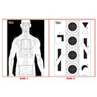 Action Target Inc Viking Tactics Double Sided, Action Vtacp100 2 Side Trgt Viking Tacticl  100 Bx