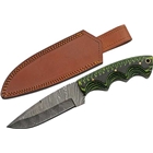 Szco Rite Edge 5" Tree Ridge - Micarta Damascus Cp W/sheath