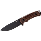 Woox Knife Rock 62 Fixed Blade - 4.25" Walnut Engraved Handle!