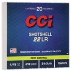 Cci Pest Control, Cci 0039    22 Lr  Shotshell #12            20/100