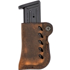 Versacarry Leather Mag Holder - Double Stack Flex Vent Dis Br<