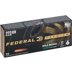 Federal Gold Medal 223 Rem 77g - 20rd 10bx/cs Sierra Matchking