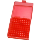 Mtm 100 Round .17hmr/.22mag - Ammo Box See Through Clear Red