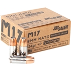 Sig Ammo M17 9mm+p Luger 124gr - 20rd 10bx/cs Elte V-crown Jhp!