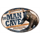 Rivers Edge Man Cave Bear Tin - Sign