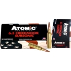 Atomic 6.5cm Subsonic 129gr Sp - 20rd 10bx/cs