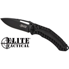 Mc Elite Tactical Pyrodex 3.3" - Drop Point Folder Black/black!