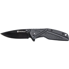 S&w Knife Black Rubber 3" Blk - Oxide Blade W/pocket Clip