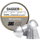 Sig Pellets .177 Dagger Domed - 10.03gr Lead Alloy 500 Ct.