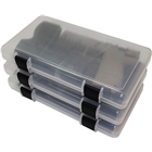 Mtm In-safe Handgun Storage - Case 12" Clear Smoke 3-pack