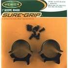 Weaver Rings Detachable Top - Mount Sure-grip 1" Med Black