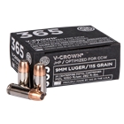 Sig 365 9mm Luger 115gr - 20rd 10bx/cs Elite V-crown Jhp