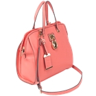 Bulldog Satchel Style Purse Coral